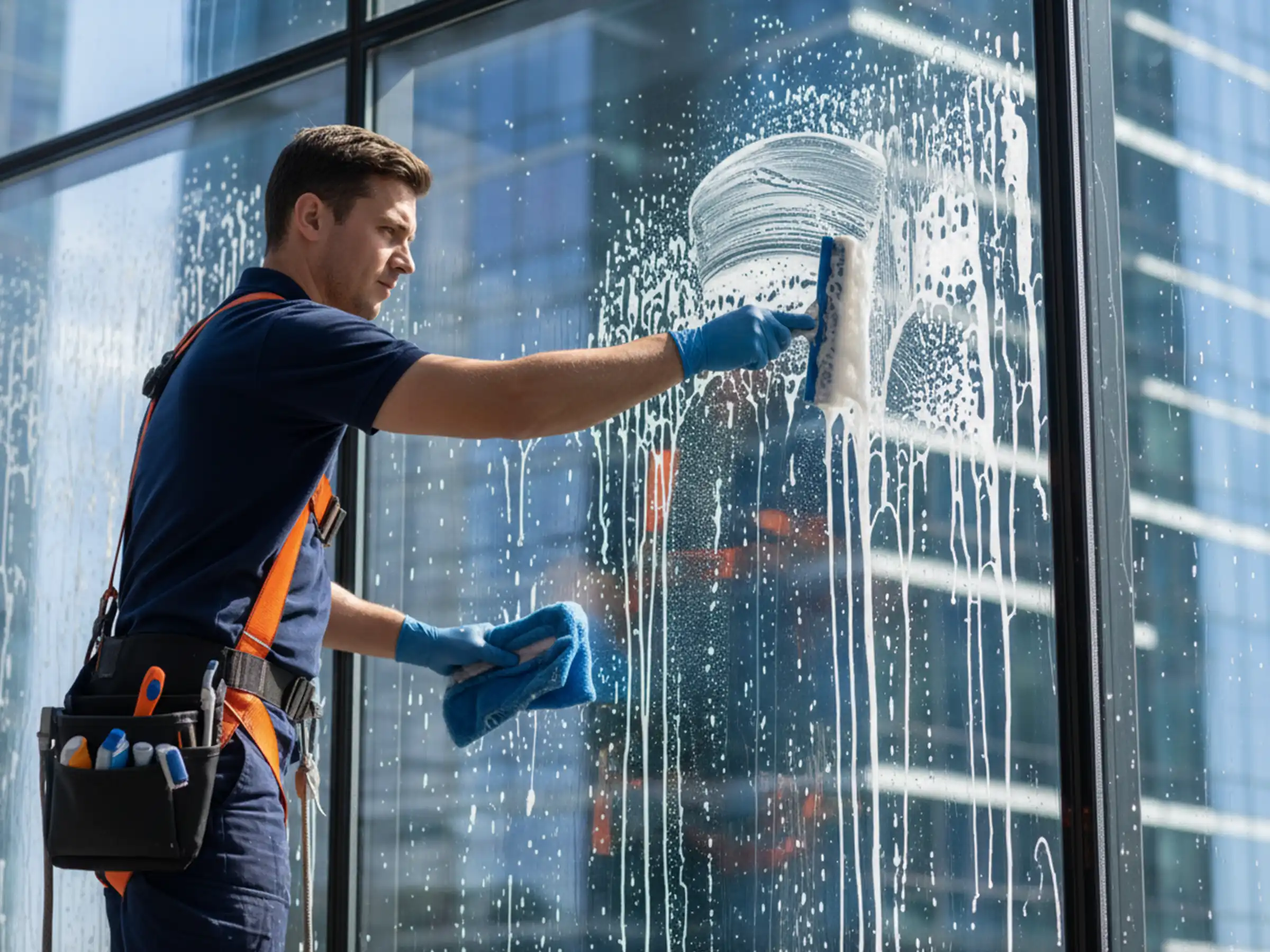 Professionelle Fensterreinigung in Wiener Bürogebäuden